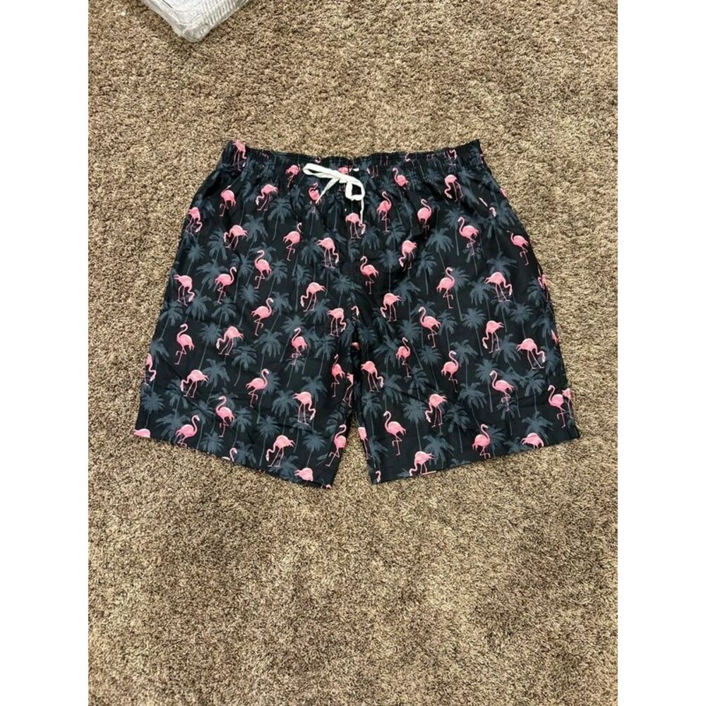 Men’s Flamingo & Palm Tree Swimsuit Size 3XL